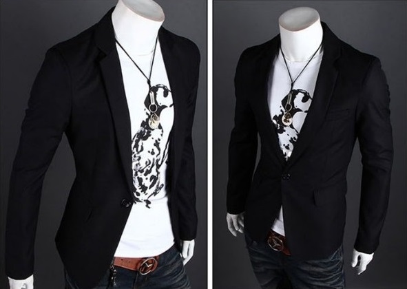 Blazer Fashion Moderno de un Boton - Ideal para la Noche - Negro